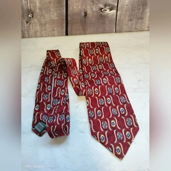 Robert Talbott Best of Class Necktie Tie Silk Hand Sewn Made in the USA Maroon - Picture 1 of 10